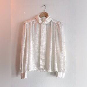 VINTAGE Alexandria High Neck Blouse